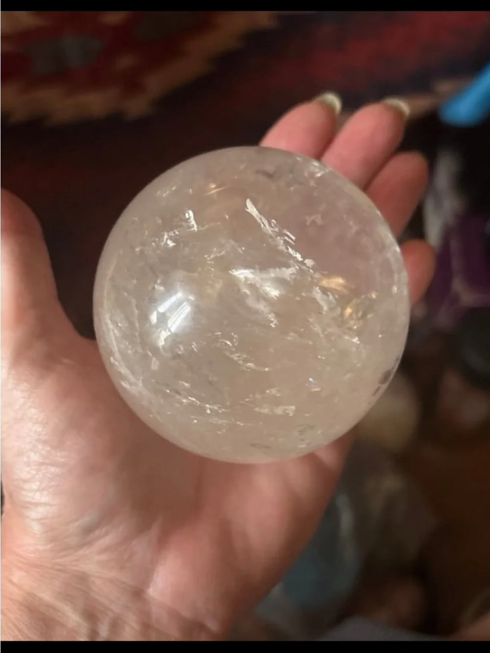 Clear Quartz Crystal Sphere